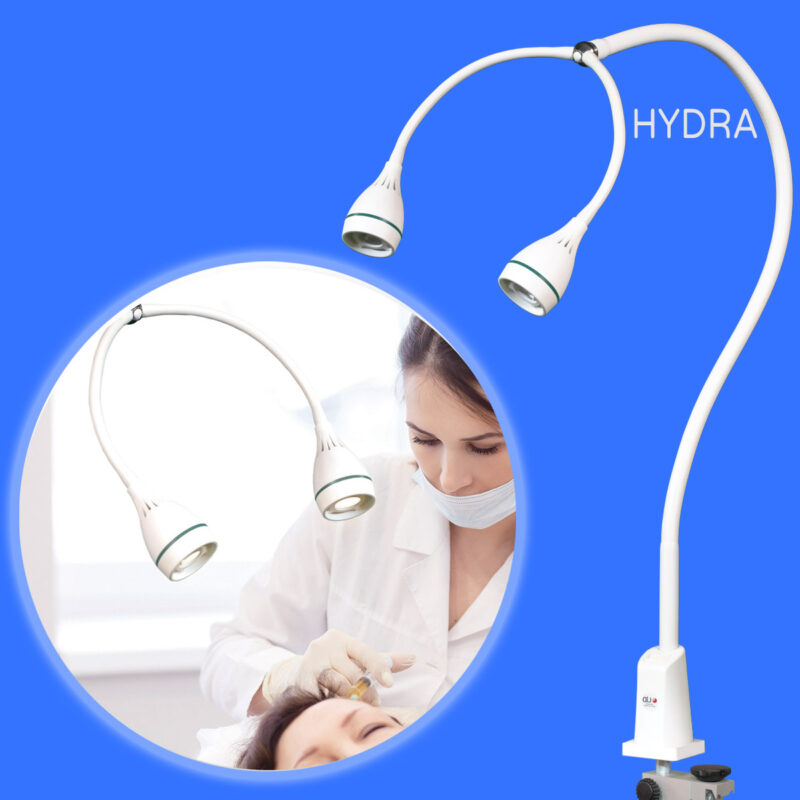 מנורה דו ראשית למרפאות אסטטיקה